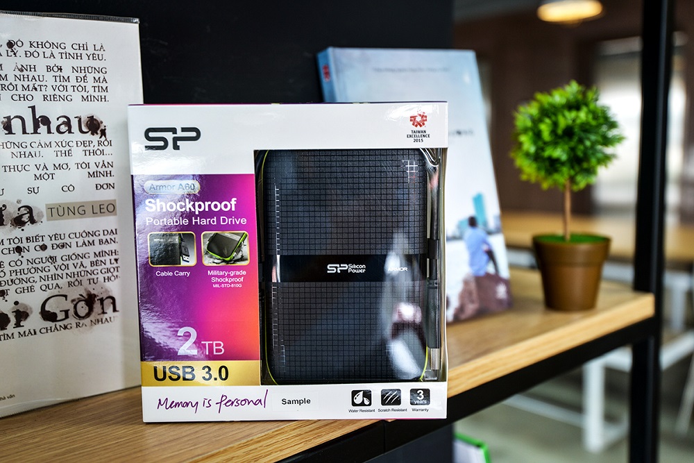 Ổ Cứng Di Động Silicon Power Armor A60 1TB - USB 3.0 Hàng chính hãng